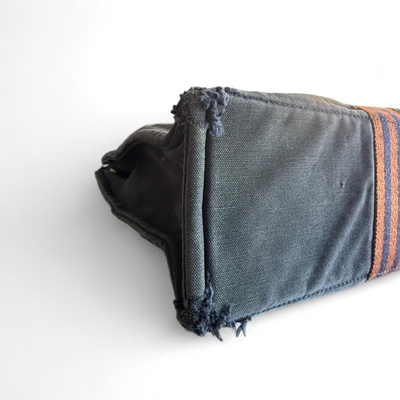 Hermes Paris navy and brown canvas tote bag - Picture 6 of 8